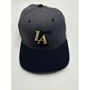 LA Clippers NBA Snapback Hat Black Gray Gold Logo Adjustable adidas